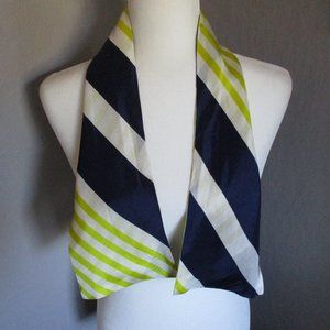 Navy & kiwi petite scarf